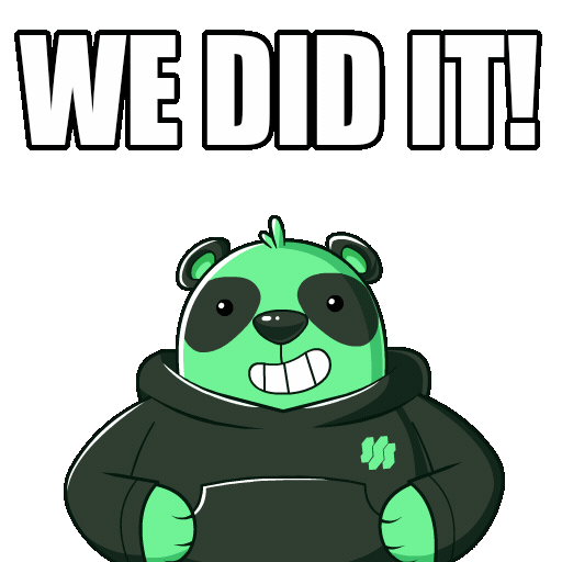 We Did It! | Victory Celebration Panda Reaction GIF