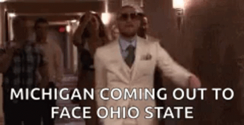 Connor McGregor's Swagger Walk for Michigan vs. Ohio State