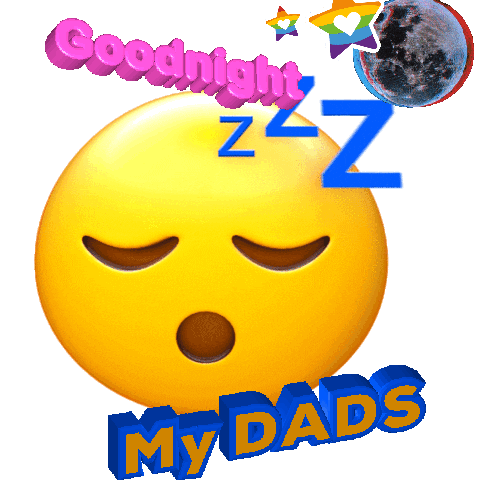 Goodnight My Dads Gay Love Sticker
