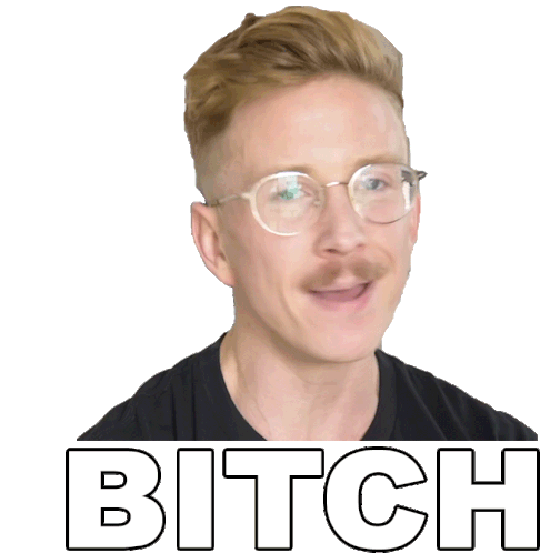 Tyler Oakley Says Bitch Sticker