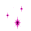 Sparkling Pink Pixel Stars