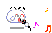 Geocities Pixel Art Singing Sheep Sticker