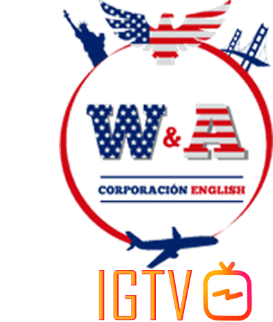 W&A Corporación English IGTV Logo Sticker