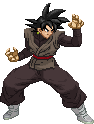 Dragon Ball Goku Black Pixel Art Sticker