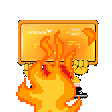 HDBank Thẻ Lửa Mascot Sticker