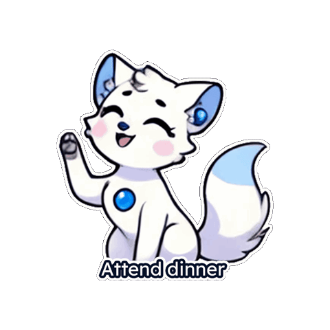Kitsune Tattooart Sticker