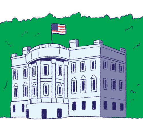 White House Vanishes into Green Foliage