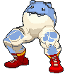 Spheal Pokemon Buff Legs Sticker