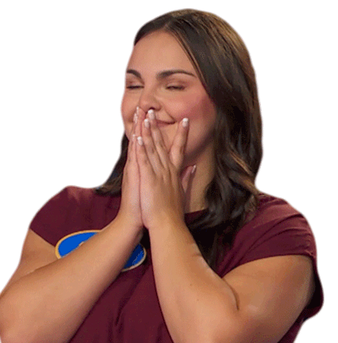 Nervous Cassie on Family Feud Canada Sticker