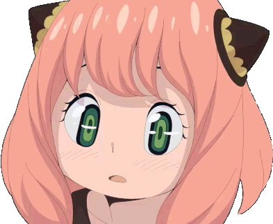 Anya Forger Smug Face Spy X Family Sticker