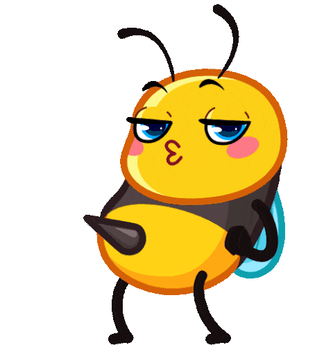 Toan Sweety Bee Dancing Kiss Sticker
