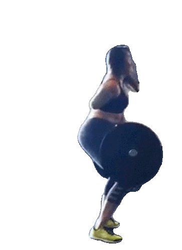 Weightlifting: Woman Lifts Barbell Overhead