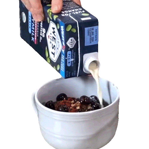 Pouring Soy Milk for The Whole Food Plant Based Show