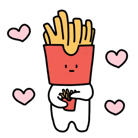 Chips French Fries Sticker