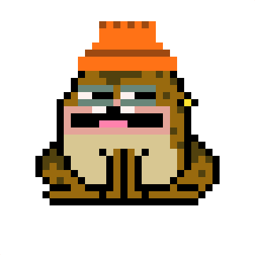Cryptoadz Pete Davidson: Tired Pixel Art Toad