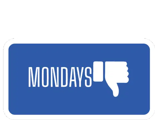 Mondays Thumbs Down Sports Emoji Sticker