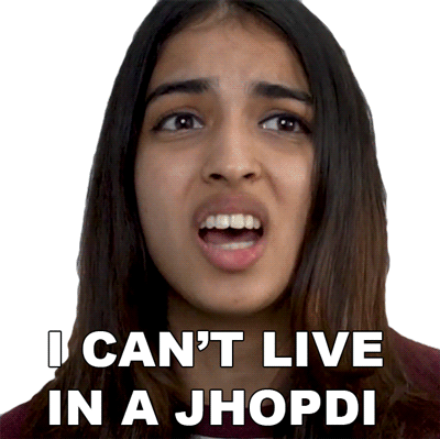 I Can't Live In A Jhopdi - Betterhalf Sticker