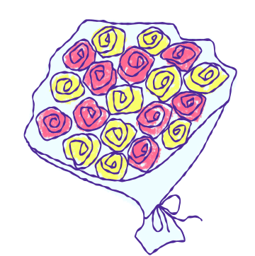 Tantan Lamronspace Sticker: Pink Rose Bouquet