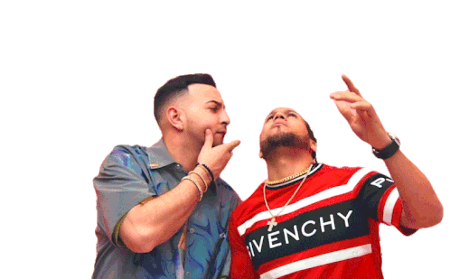 El Alfa y Justin Quiles Mirando Arriba Sticker