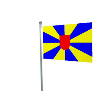 Wapperende Vlag van West-Vlaanderen