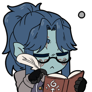 Deepwoken Loto Rosa Thinking & Writing Sticker
