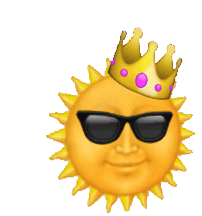 Cool King Sun Emoji Sticker