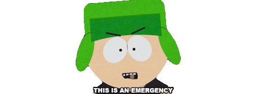 This Is An Emergency Kyle Broflovski Sticker