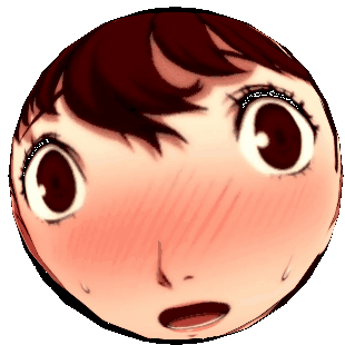 Kasumi Yoshizawa Blushing Sphere Meme Sticker