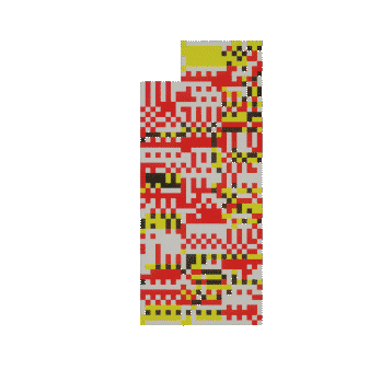 Bob Spin M Affiliates Abstract Pixel Art Sticker