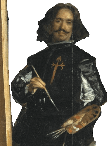 Velazquez Self-Portrait from Las Meninas Sticker