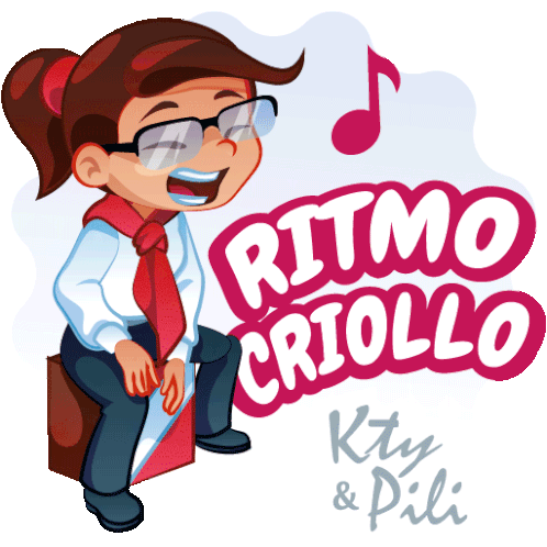 Kty & Pili: Ritmo Criollo Peruvian Music Sticker