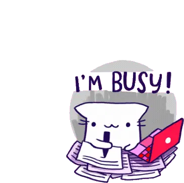 Busy Sticker