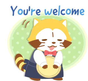 Rascal Youre Welcome Sticker