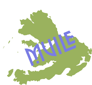 Isle of Mull Muile Gaelic Map Sticker