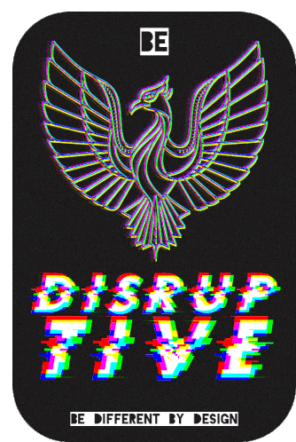 Disruptive Concentrix Cnx Phoenix Glitch Sticker