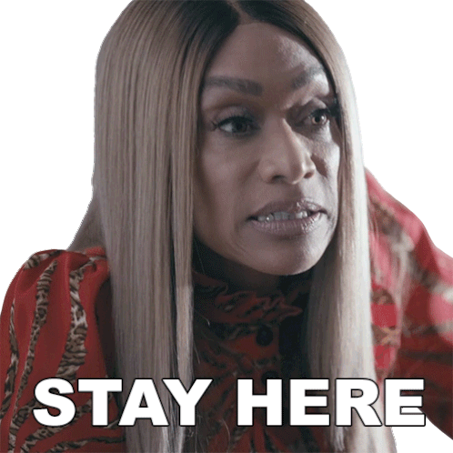 Chantel Says Stay Here Sticker