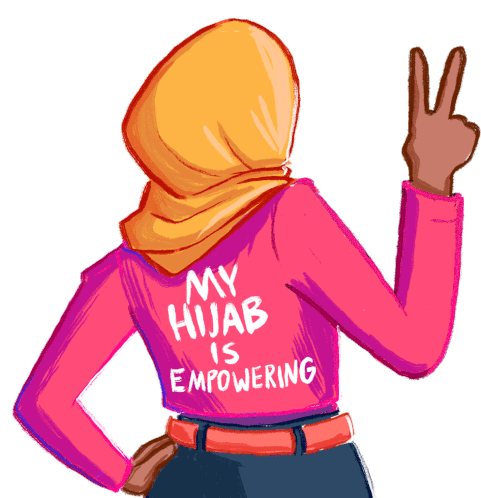 Muslim Hijabi Woman: My Hijab Is Empowering Sticker