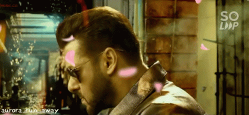 Salman Khan in Radhe with Flying Petals