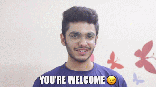 Aashish Karia: You're Welcome