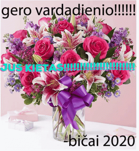 Geo Gero Vardadienio: Happy Name Day Bouquet