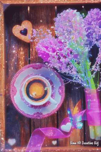 Gina101 Creative Morning Coffee & Flowers