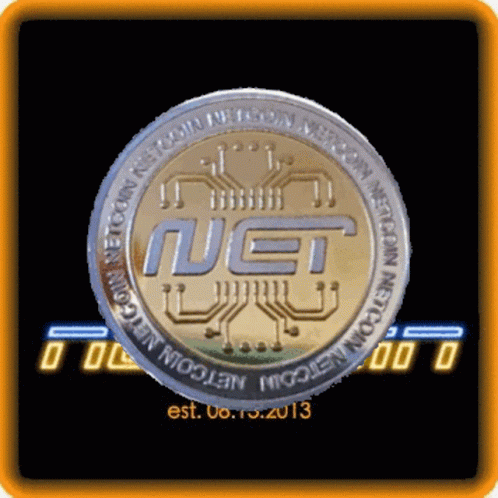 Spinning Netcoin Crypto Coin Animation