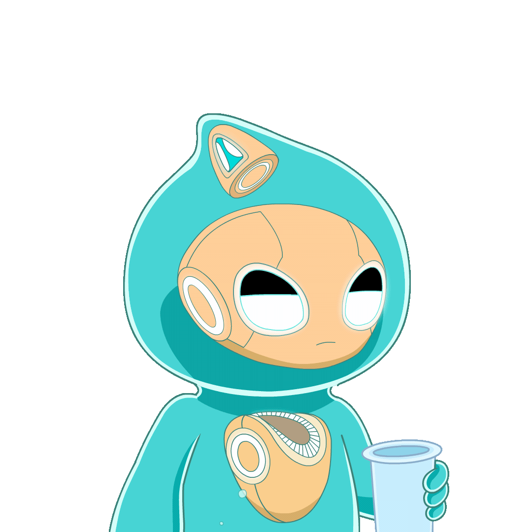 Glooper Spits Out Water Laughing | Funny Sticker