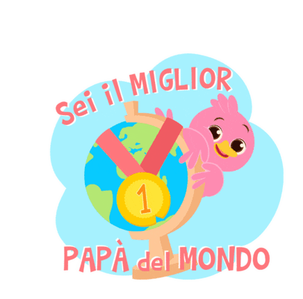 Whiskey Ei Suoi Amici: Miglior Papà del Mondo Sticker