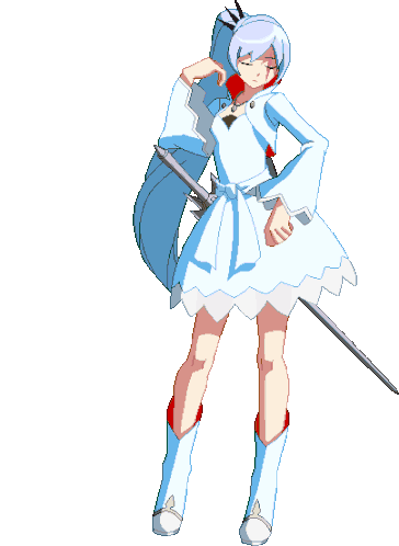 Pisar Zor Anime Character with Spear and Long Hair
