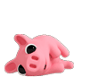 Rosa The Pig Falls Over and Lays Down