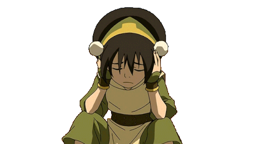 Toph Headshake Avatar The Last Airbender Sticker