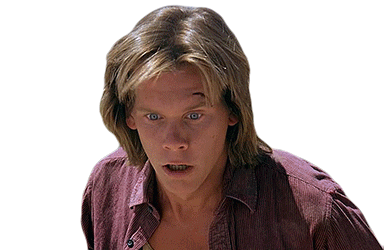 Kevin Bacon as Valentine McKee Scared Frightened
