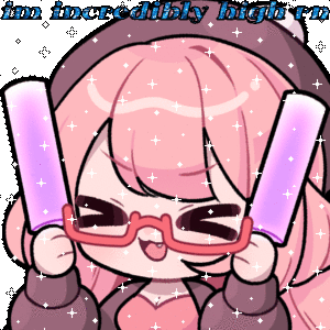 Leveta Lunaty 'I'm Incredibly High' VTuber Emote