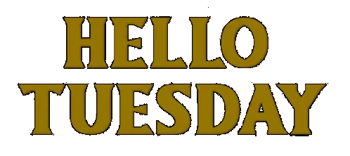 Hello Tuesday Greeting Sticker